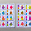 Combikaarten kleuren thema lieveheersbeestjes - leerbubbels