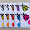 Matchkaarten kleuren thema lieveheersbeestjes - leerbubbels