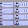 Schrijfkaarten pandaberen - leerbubbels