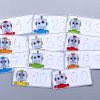 Schrijfkaarten thema robot - cijfers met stippellijnen