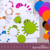 Meet & kleurenspel niveau 1 thema spinnen