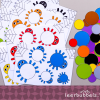 Meet & kleurenspel niveau 2 thema spinnen