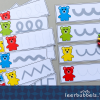 Schrijfkaarten thema beren leerbubbels