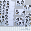 Matchkaarten hoofdletters in thema pinguïns