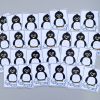 Schrijfkaarten kleine letters thema pinguïn leerbubbels