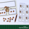 Getalfamilies tot 10 met concreet materiaal thema eekhoorn - Leerbubbels
