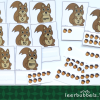 Telkaarten tot 10 thema eekhoorn - getalbeelden ijsbergrekenen