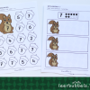 Werkbladen ijsbergrekenen - cijfers leren thema eekhoorn - Leerbubbels