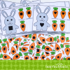 Vormen sorteren in thema konijnen van Leerbubbels