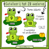 Getallenrij tot 20 aanleren in het thema kikkers van Leerbubbels voor kleuters en speelleerklas