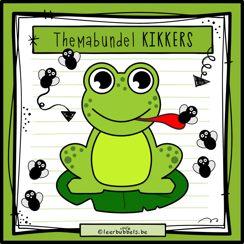 Themabundel kikkers - educatieve spelletjes rond het thema kikkers voor kleuters en speelleerklas van Leerbubbels