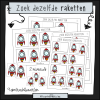 Zoek dezelfde raketten - visuele discriminatie - kleine verschillen - thema ruimte - Voor kleuters en speelleerklas - Leerbubbels